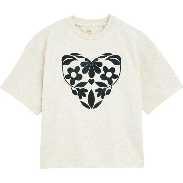 WE Fashion Tričko béžová / tmavomodrá 65656003