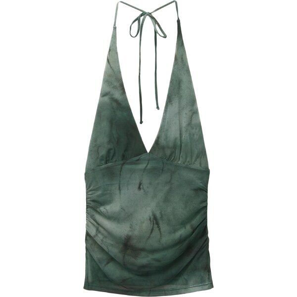 Pull&Bear Top zelená / smaragdová / tmavozelená 65884909