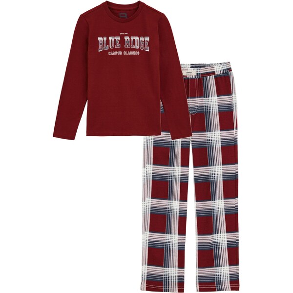 WE Fashion Pyžamo zmiešané farby / tmavočervená 65175448