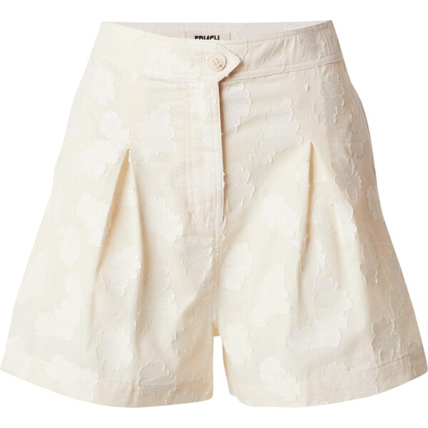 FRNCH PARIS Plisované nohavice svetlobéžová 65921980