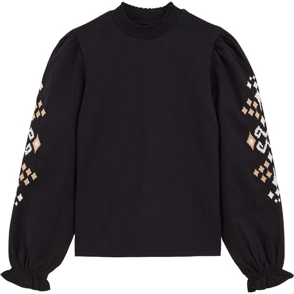 WE Fashion Tričko béžová / čierna / biela 65655997