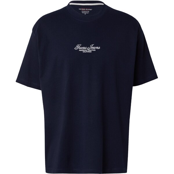 GUESS JEANS Tričko tmavomodrá / biela 64559520