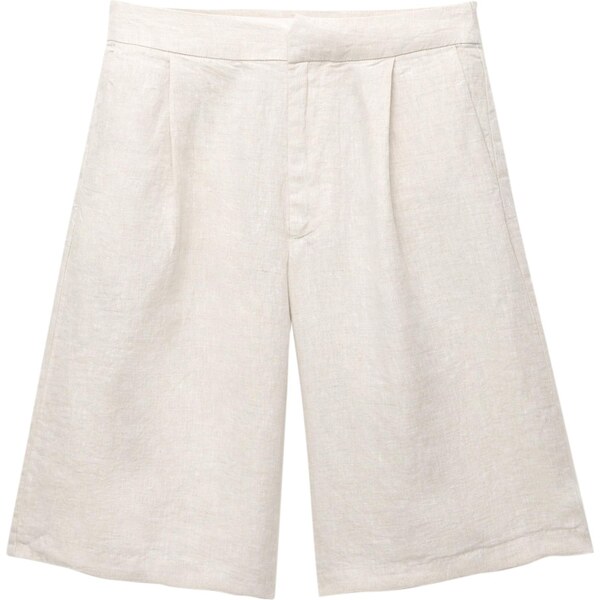 Pull&Bear Plisované nohavice prírodná biela 65464700