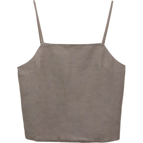 Pull&Bear Top tmavošedá 65884972