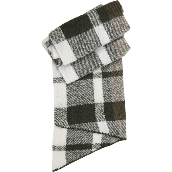 ABOUT YOU Šál olivová / jedľová / biela 65884996