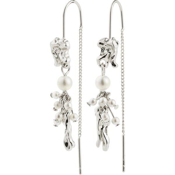 Pilgrim Náušnice Milo strieborná 64565794