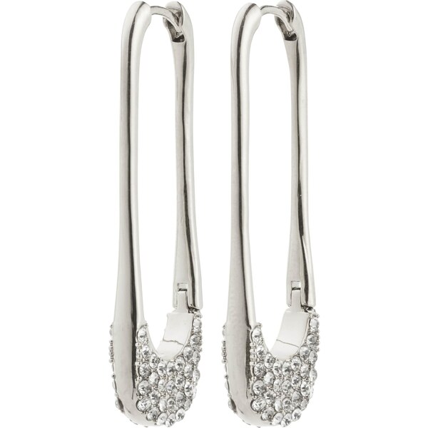 Pilgrim Náušnice Instant strieborná / priehľadná 64565828