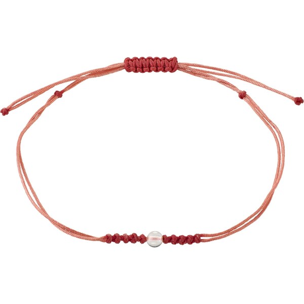 Pilgrim Náramok Birthstones červená / biela 64575738