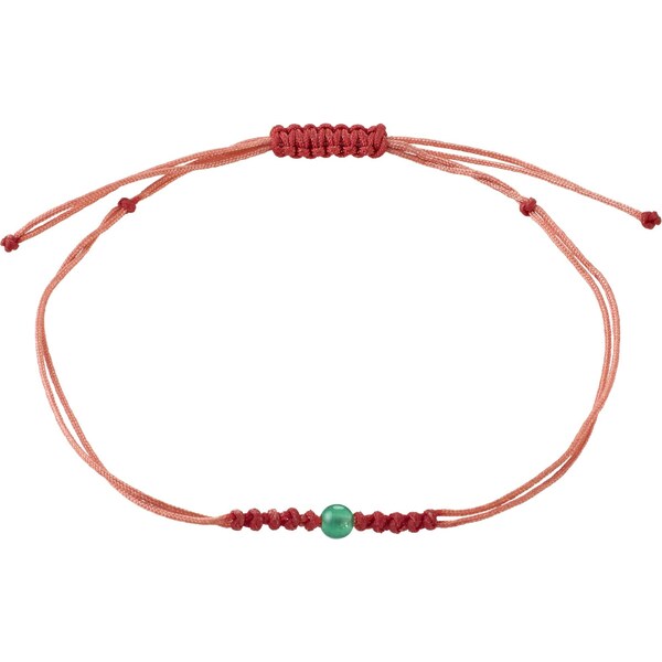 Pilgrim Náramok Birthstones zelená / červená 64575736