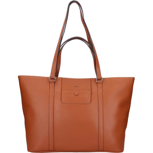 Elegantná dámska kožená kabelka Katana Moana - koňak 64566986
