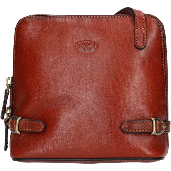Kožená dámska crosbody kabelka Katana Essi - hnedá 65912351