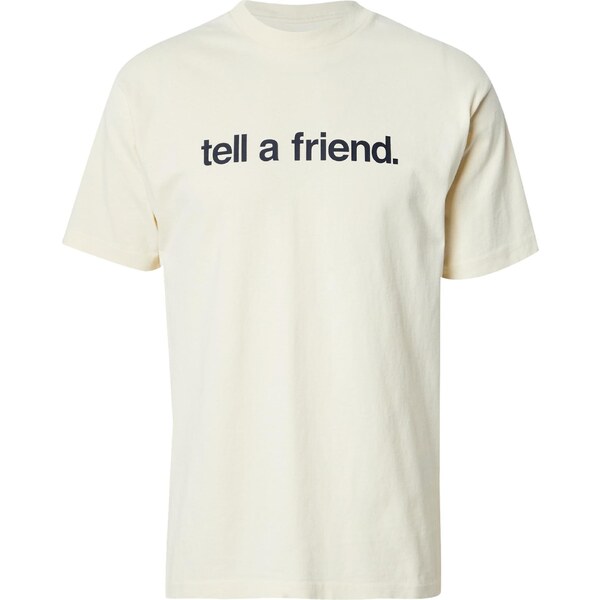 VANS Tričko Tell A Friend béžová / čierna 62184526