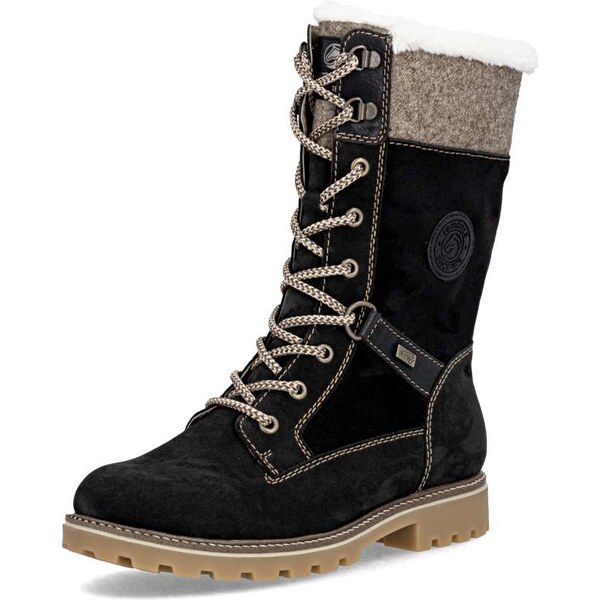 RIEKER Dámske čižmy REMONTE D8474-03 čierna W5 64570879