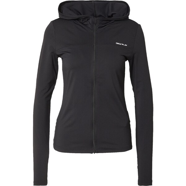 ONLY PLAY Športová mikina so zipsom Mila striebornosivá / čierna / 36726513