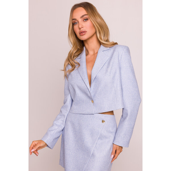 MOE Krátke sako | svetlomodrá M853 64572702