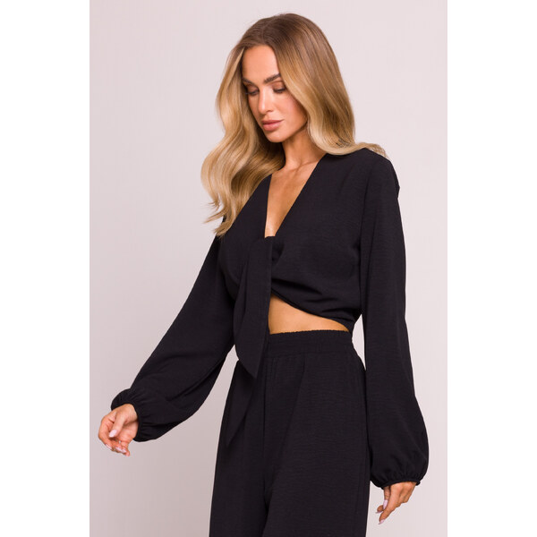 MOE Krátka blúzka | čierna M861 64572723