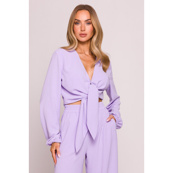 MOE Krátka blúzka | fialová M861 64572725