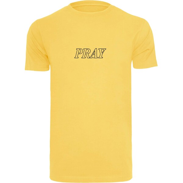 Mister Tee Tričko Pray Hands žltá / čierna 65873721