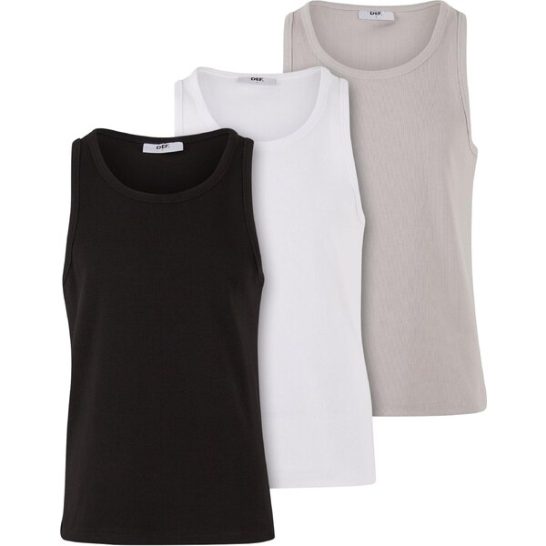 DEF Tričko sivá / čierna / biela 65882580