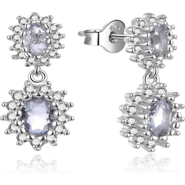 MOISS Slušivé strieborné náušnice s kubickými zirkónmi E0003115 66591371