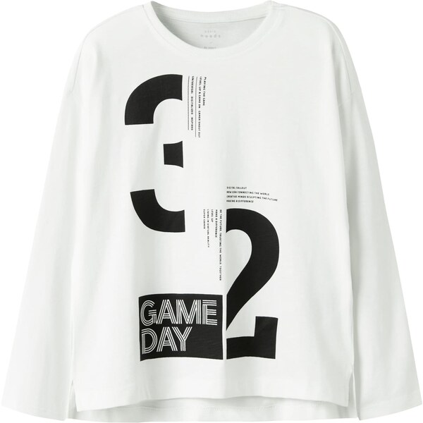 NAME IT Tričko NKMVOB čierna / biela 64590609