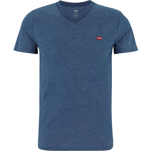 LEVIS Tričko Housemark V-Neck Tee zafírová 64590622