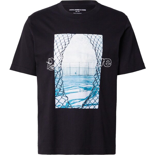 JACK & JONES Tričko JCOUNION svetlomodrá / tmavomodrá / čierna / biela 64590639