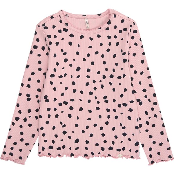 Only Mini Tričko KMGTRINNY ružová / čierna 65658193