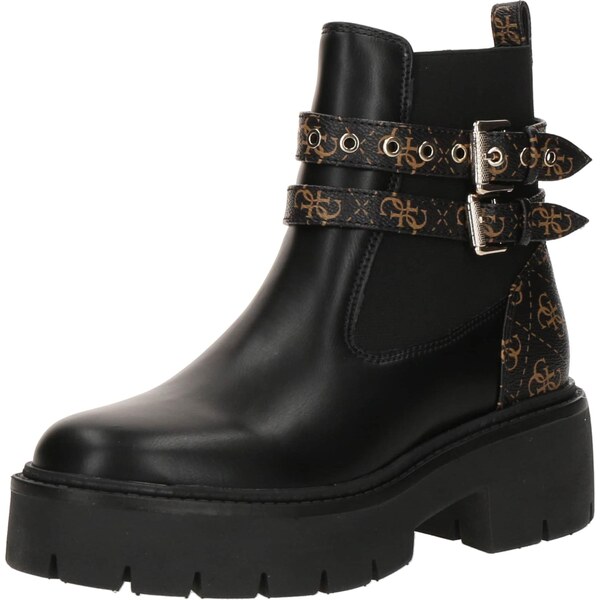 GUESS Chelsea čižmy SADRINO svetlohnedá / čierna 65536076