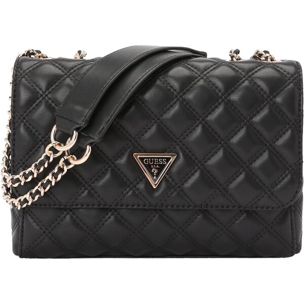 GUESS Kabelka na rameno GIULLY II 2 COMP CNVRTBLE FLAP čierna 64603065