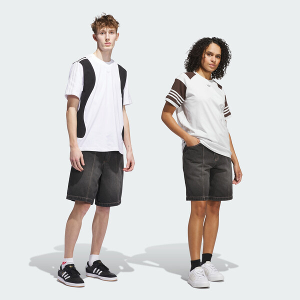 Adidas Denimové krátke nohavice Tyshawn 64819628