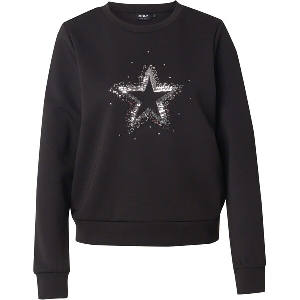 ONLY Mikina ONLMARCY čierna / strieborná 65885186