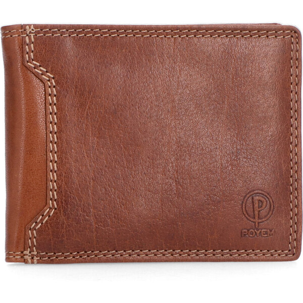 Pánska kožená peňaženka Poyem koňaková 5205 Poyem KO 64020417