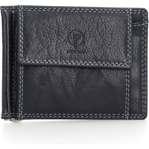 Pánska kožená peňaženka Poyem čierna 5210 Poyem C 64020413