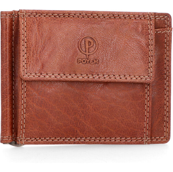 Pánska kožená peňaženka Poyem koňaková 5210 Poyem KO 64019613