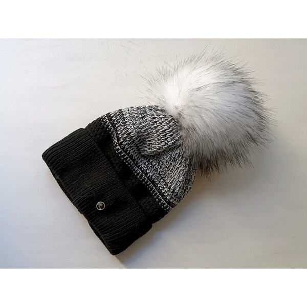 Achti Dámska zimná čiapka čierna + biela 47027912