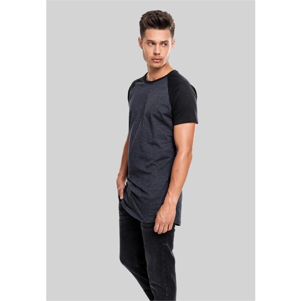 Urban Classics Shaped Raglan Long Tee cha/blk 50678048