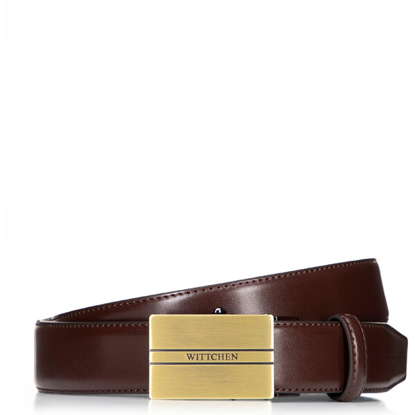 Wittchen Pánsky opasok z pravej kože s automatickou prackou, hnedý, 66845095