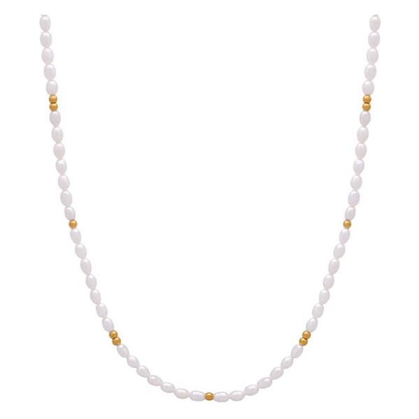 Perlový náhrdelník - pozlátený Trimakasi 44532693