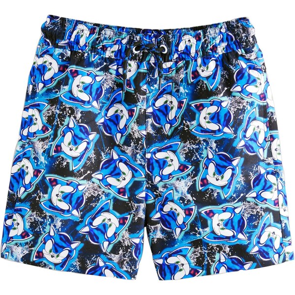 Next Plavecké šortky Sonic modrá / čierna / biela 66001455