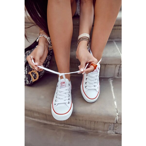 Big Star Shoes Legendární dámské tenisky Big Star - bílé 53292204