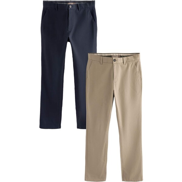 Next Chino nohavice tmavobéžová / námornícka modrá 65645408