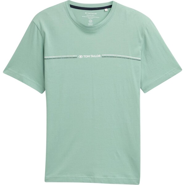 TOM TAILOR Tričko mätová / čierna / biela 64603034