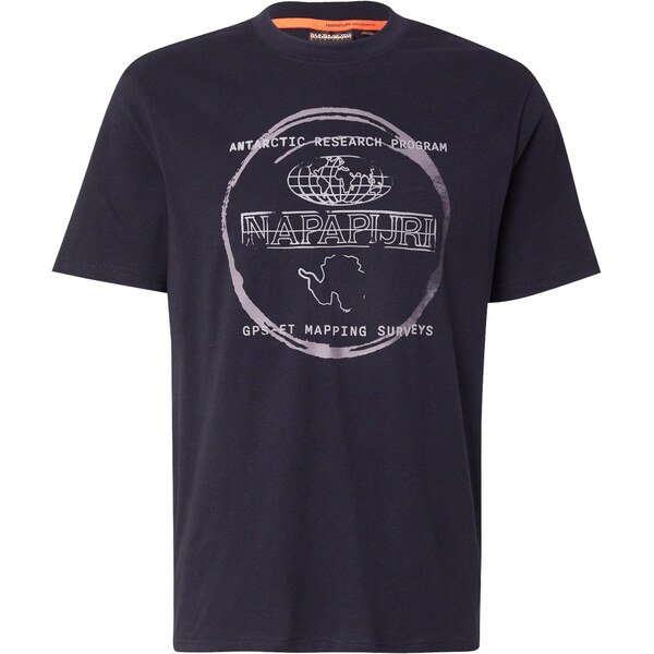 NAPAPIJRI Tričko S-Bald sivá / oranžová / čierna 64603046