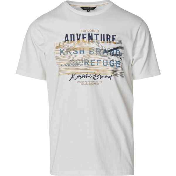 KOROSHI Tričko žltá / čierna / šedobiela 65883488