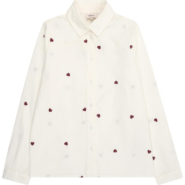 ONLY GIRLS Blúzka Koglina Grace burgundská / biela 66056991