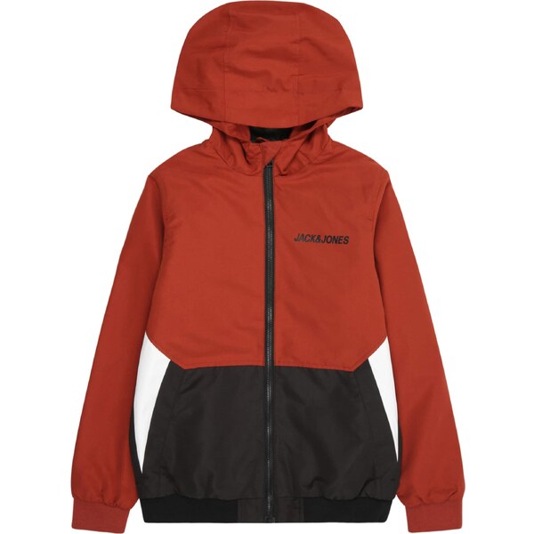 Jack & Jones Junior Prechodná bunda JJRush gaštanová / čierna 64960534