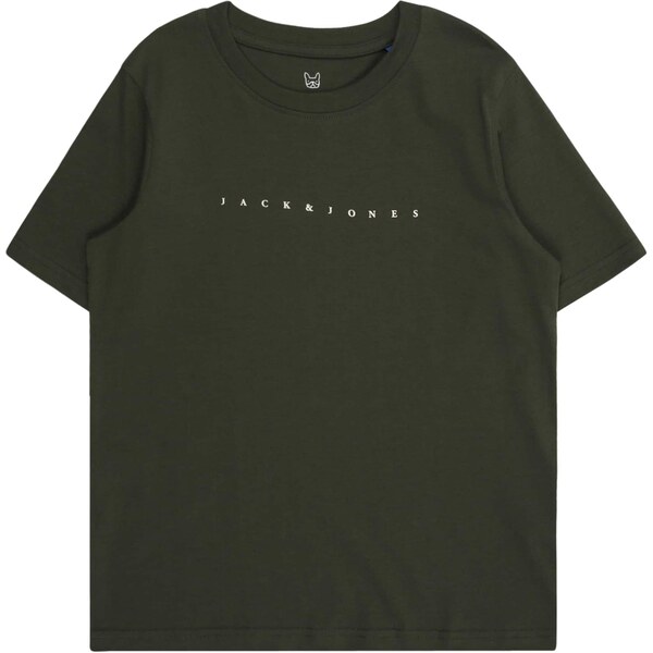 Jack & Jones Junior Tričko JJEStar jedľová / biela 64603113