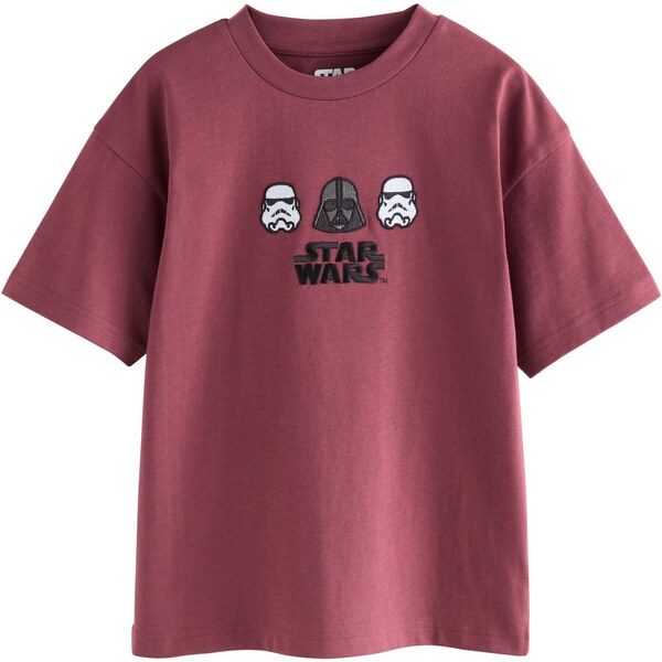 Next Tričko tmavočervená / čierna / biela 65882644