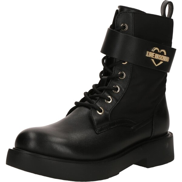 Love Moschino Šnurovacie členkové čižmy čierna 64746804